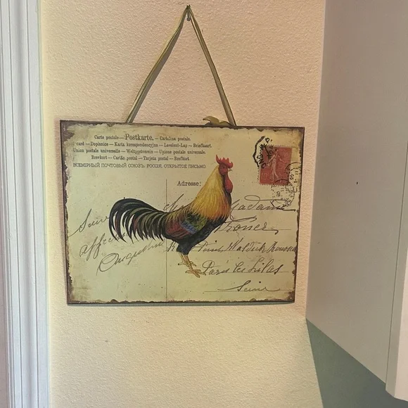Vintage Rooster Wall Art Decor - Picture 2 of 7